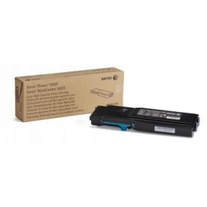 Xerox toner: Phaser 6600/WorkCentre 6605 Tonercartridge met hoge capaciteit, cyaan (6.000 pagina's)