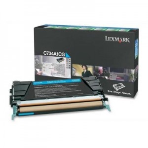 Lexmark toner: C73x, X73x 6K cyaan retourprogr. tonercartr.