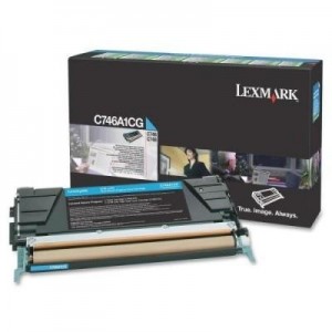 Lexmark toner: C746, C748 7K cyaan retourprogr tonercartr