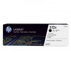 HP toner: 312X 2-pack zwart voor LaserJet Pro MFP M476dn & M476dw