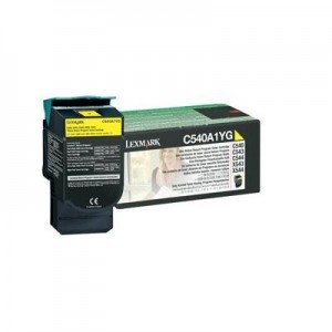 Lexmark toner: C54x, X54x 1K gele retourprogr. tonercartr. - Geel