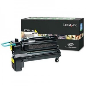 Lexmark toner: X792 20K gele retourprogramma printcartr. - Geel