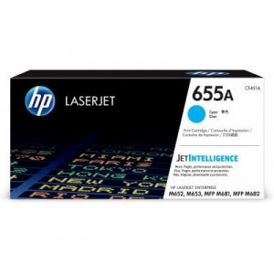 HP toner: 655A - Cyaan