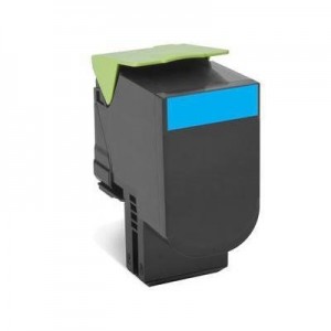 Lexmark toner: Toner Cyan, 2000 pagina's, voor CX310dn / CX310n / CX410de / CX410dte / CX410e / CX510de / CX510dhe / .....