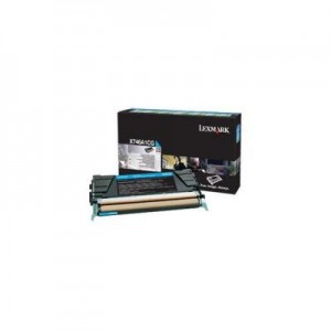 Lexmark toner: X746A1CG - Cyan, 7000 Pages, Black - Cyaan