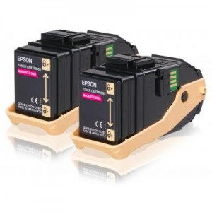 Epson toner: Double Pack Toner Cartridge Magenta 7.5kx2