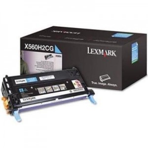 Lexmark toner: X560 10K cyaan printcartridge