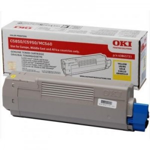 OKI toner: Geel toner voor C5850/5950