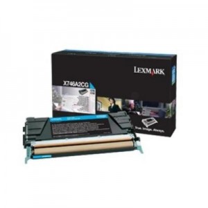 Lexmark toner: X746A3 C - Cyaan