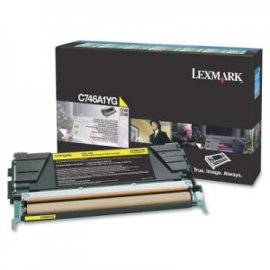 Lexmark toner: C746, C748 7K gele retourprogr tonercartr - Geel