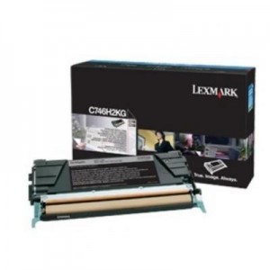 Lexmark toner: Toner Cartridge C 746 DN/DTN/N/748 DE/DTE/E, Black, 12000 Pages - Zwart