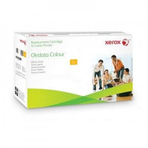 Xerox toner: Gele toner cartridge. Gelijk aan Oki 44318605. Compatibel met Oki C710, C711 - Geel