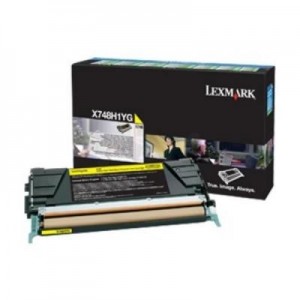 Lexmark toner: Toner Cartridge X 748 DE/DTE, Yellow, 10000 Pages - Geel