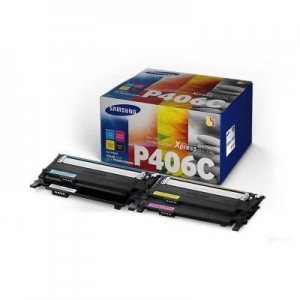 Samsung toner: 4 Color Pakket Color Laser Printer Toner - Zwart, Blauw, Magenta, Geel