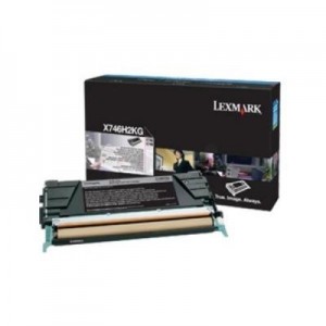 Lexmark toner: Toner Cartridge X 746 DE/748 DE/DTE, Black, 12000 Pages - Zwart