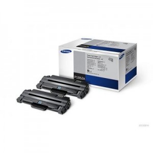 Samsung toner: MLT-P1052A High Yield Mono Toner Cartridge, Twin Pack (5,000 pages) - Zwart