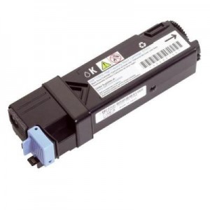 DELL toner: 2500-Page Black Toner Cartridge for 2130cn Color Laser Printer - Zwart