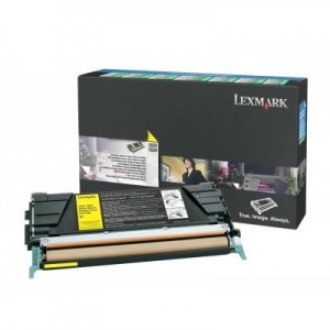 Lexmark toner: Toner, 4000 pages, Yellow, Return Program - Geel