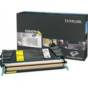 Lexmark toner: C524, C532, C534 5K gele tonercartridge - Geel