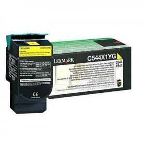 Lexmark toner: C544, C546, X544, X546 4K gele retourpr. cartr. - Geel