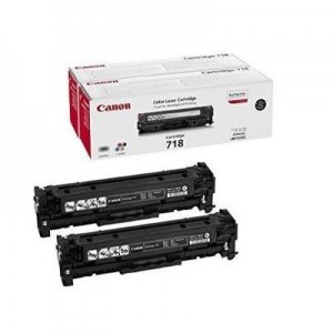 Canon toner: CRG-718BK, black, 2 x pack - Zwart