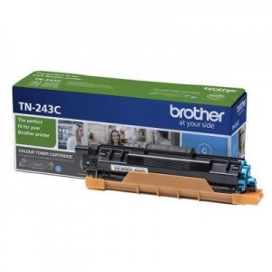 Brother toner: The TN-243C Cyan Toner Cartridge. Prints up to 1,000 pages. - Cyaan