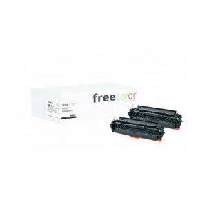 Freecolor toner: HP Color LaserJet CP2025 (304A) Black Twin Pack, Black - Zwart