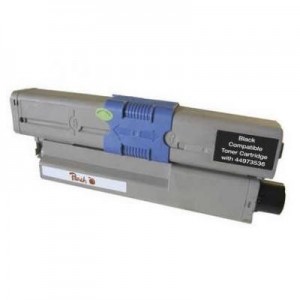 Peach toner: Toner Module black, compatible with 44973536 - Zwart