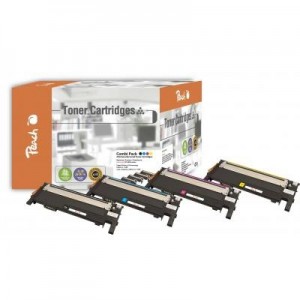 Peach toner: Combi Pack, compatible with CLT-406S-series - Zwart, Cyaan, Magenta, Geel