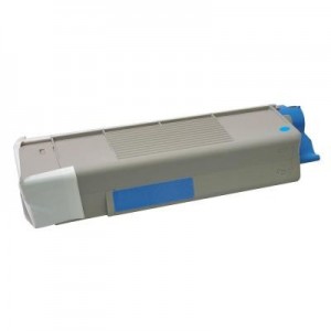 V7 toner: Toner for selected Oki printers - Replacement for OEM cartridge part number 43872307-XXL - Cyaan