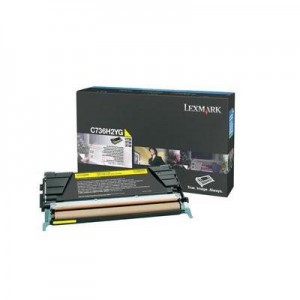 Lexmark toner: C736, X736, X738 10K gele tonercartridge - Geel