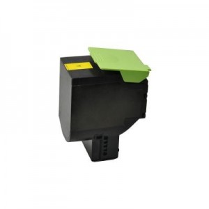 V7 toner: Toner for selected Lexmark printers - Replacement for OEM cartridge part number 80C2HY0 - Geel