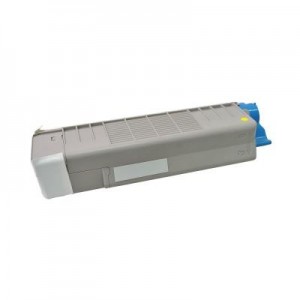 V7 toner: Toner for selected Oki printers - Replacement for OEM cartridge part number 43865721 - Geel