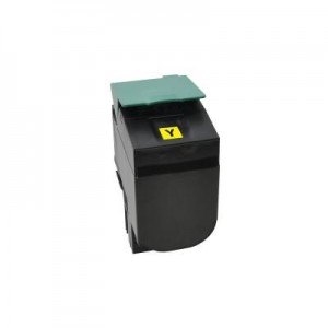 V7 toner: Toner for selected Lexmark printers - Replacement for OEM cartridge part number C540H2YG - Geel