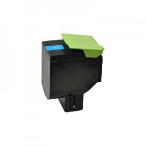 V7 toner: Toner for selected Lexmark printers - Replacement for OEM cartridge part number 80C2HC0 - Cyaan