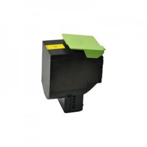 V7 toner: Toner for selected Lexmark printers - Replacement for OEM cartridge part number 70C2HY0 - Geel