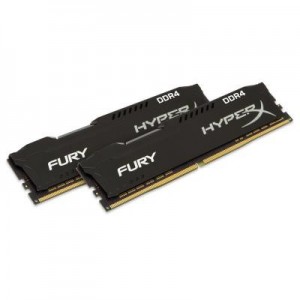 HyperX RAM-geheugen: FURY Memory Black 8GB DDR4 2133MHz Kit - Zwart
