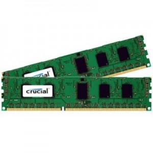 Crucial RAM-geheugen: 8GB, (4GBx2), DDR3 1600 MHz, CL11, 1.35V - Zwart, Groen