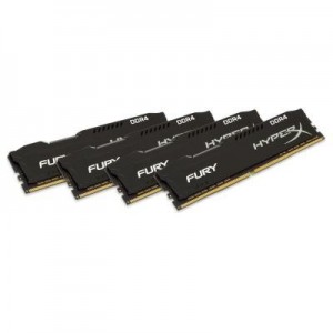HyperX RAM-geheugen: FURY Memory Black 16GB DDR4 2133MHz Kit - Zwart