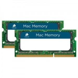 Corsair RAM-geheugen: 8GB (2 x 4GB), 1066MHz, C7, DDR3, SO-DIMM - Groen
