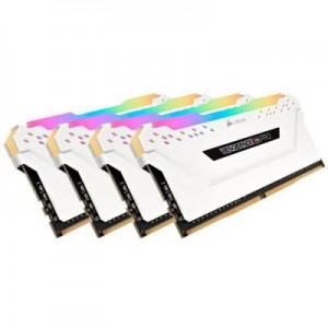 Corsair RAM-geheugen: Vengeance 32GB (4 x 8GB) DDR4 DRAM 3200MHz C16 Memory Kit, White - Wit