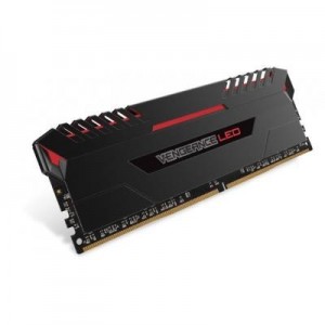 Corsair RAM-geheugen: Vengeance LED  4x16GB DDR4-3200 - Zwart, Rood
