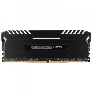 Corsair RAM-geheugen: Vengeance LED 4x8GB DDR4-3000 - Zwart, Wit