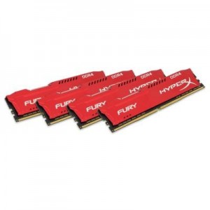 HyperX RAM-geheugen: FURY Red 32GB DDR4 2666MHz Kit - Rood