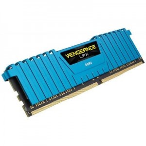 Corsair RAM-geheugen: 32GB (4x 8GB), Vengeance LPX, DDR4 DRAM, 2400MHz, C14, Memory Kit, Blue - Blauw