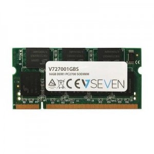 V7 RAM-geheugen: 1GB DDR1 PC2700 - 333Mhz SO DIMM Notebook Memory Module -27001GBS - Groen
