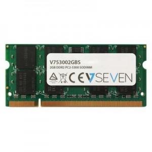 V7 RAM-geheugen: 2GB DDR2 PC2-5300 667Mhz SO DIMM Notebook Memory Module -53002GBS - Groen