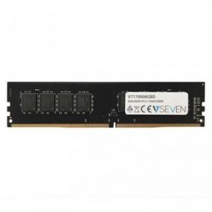 V7 RAM-geheugen: 8GB DDR4 PC4-17000 - 2133Mhz DIMM Desktop Memory Module -170008GBD - Zwart