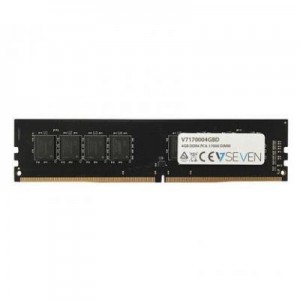 V7 RAM-geheugen: 4GB DDR4 PC4-17000 - 2133Mhz DIMM Desktop Memory Module -170004GBD - Zwart