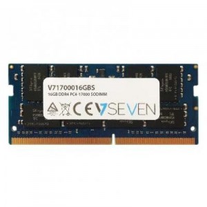 V7 RAM-geheugen: 16GB DDR4 PC4-17000 - 2133Mhz SO DIMM Notebook Memory Module -1700016GBS - Blauw
